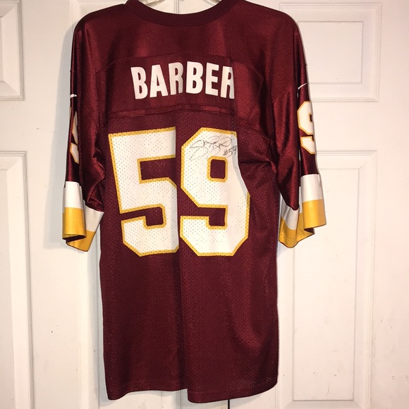 Men’s NFL Signed Redskins Barber Jersey - Picture 8 of 12